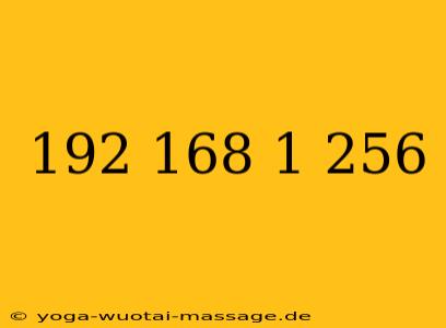 192 168 1 256