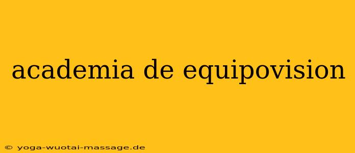 academia de equipovision