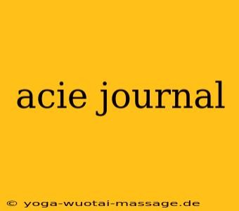 acie journal