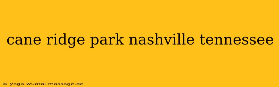 cane ridge park nashville tennessee