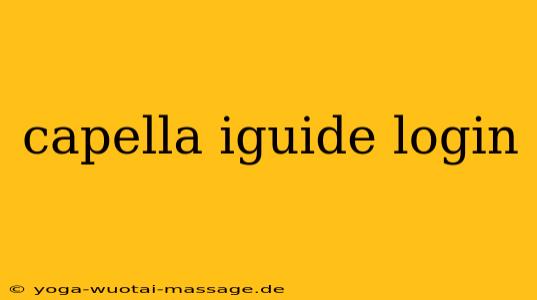 capella iguide login