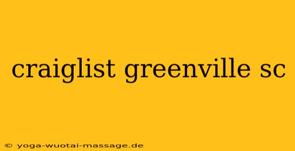 craiglist greenville sc