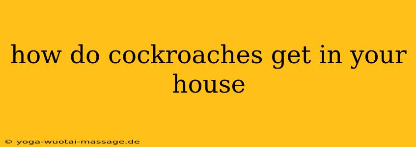 how do cockroaches get in your house