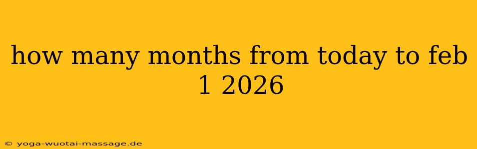 how many months from today to feb 1 2026