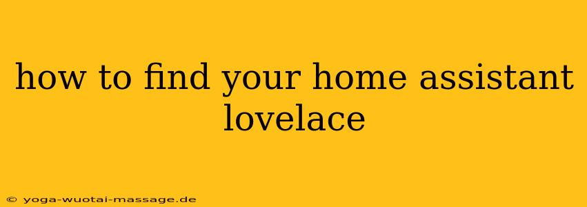 how to find your home assistant lovelace