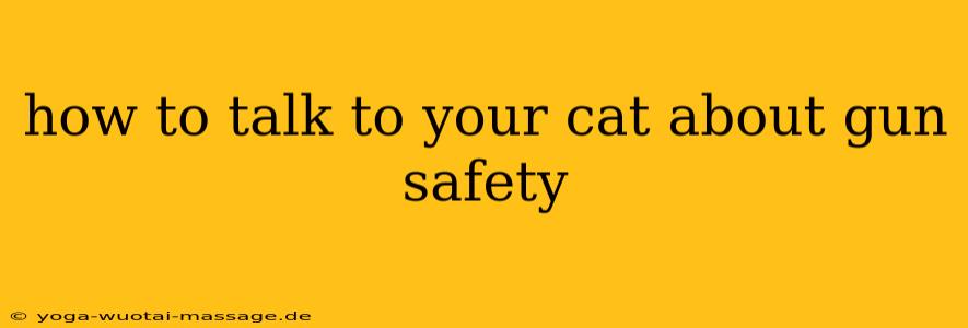 how to talk to your cat about gun safety