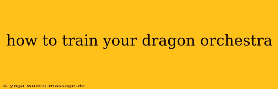 how to train your dragon orchestra