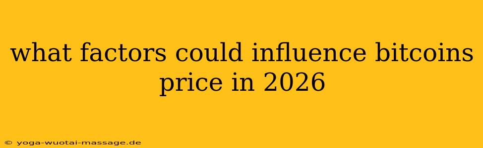 what factors could influence bitcoins price in 2026