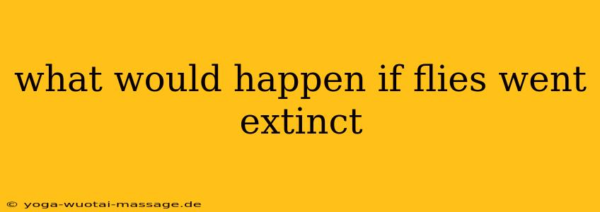what would happen if flies went extinct